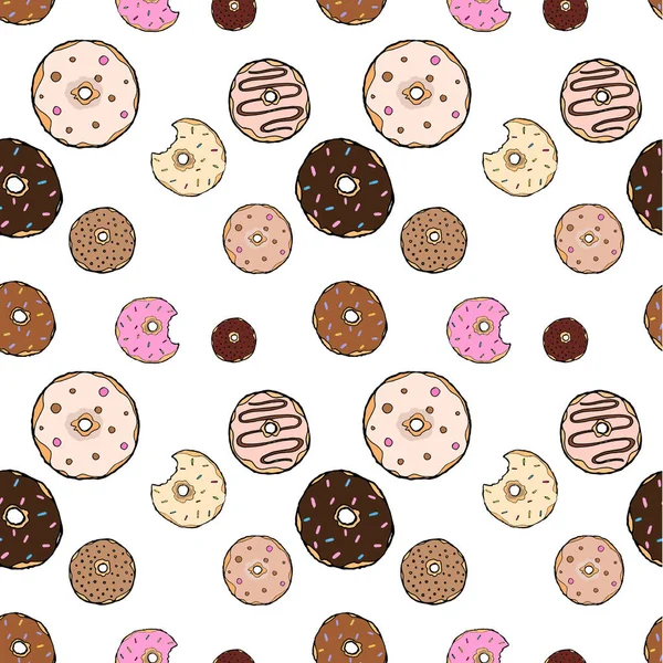 vektör desen, çörek, zencefilli kurabiye adam