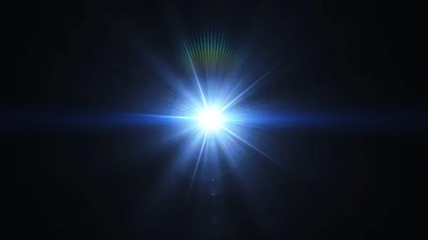 Реалистичные линзы вспышки звезды огни и светящиеся элементы на заднем плане . — стоковое фото