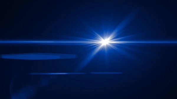 Realistiska lins nödraketer star lampor och glöd element på bakgrunden. — Stockfoto
