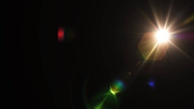 Gerçekçi objektif mercek parlamaları, ışık sızıntıları, bindirmeleri.