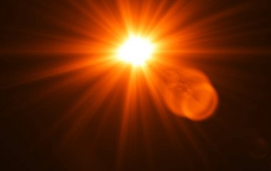 Dijital özel ışık efektleri siyah arka plan, soyut Len flare tarihinde fişekleri.