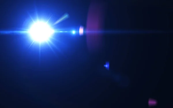 Ρεαλιστικό φακό φωτοβολίδες αστέρι φώτα και λάμψη στοιχεία σε backgroun — Φωτογραφία Αρχείου
