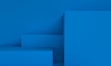 Minimalist soyut arka plan, ilkel geometrik şekiller, pastel renkler, 3d render.