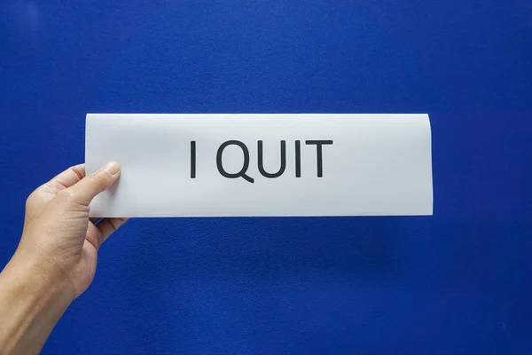 Concept of business people quit from the job — Stock Photo, Image