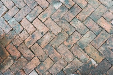 Yaratıcı eski tuğla yolu doku