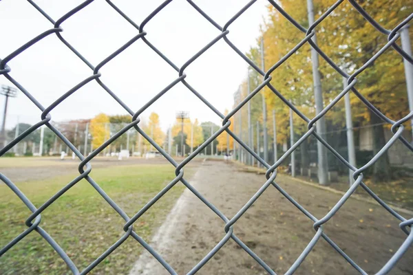 Close up metal net for sport outdoor — Stock Photo, Image