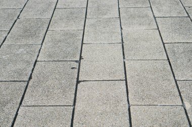 Beton taş yol doku kadar kapatın