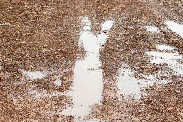 Fermer la saleté et la texture boueuse de la route — Photo