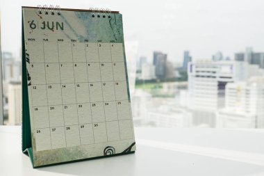 listelemek için randevu ve toplantı anımsatıcısı Haziran takvimi için alay