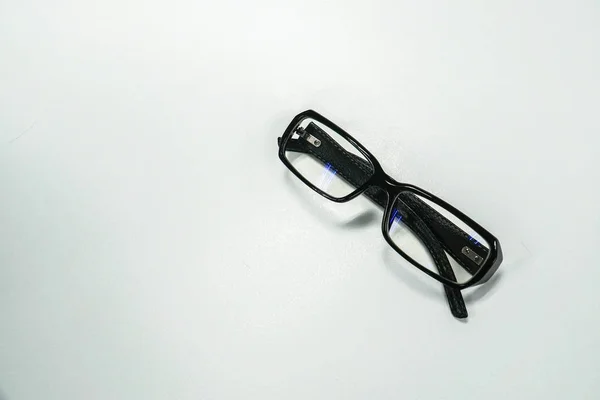 Isolierte Draufsicht Auf Moderne Männerbrillen Design — Stockfoto