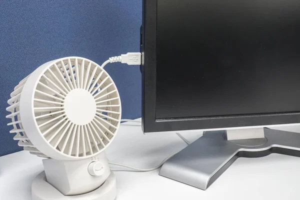 Beyaz küçük taşınabilir Usb fan ofiste Pc bilgisayar