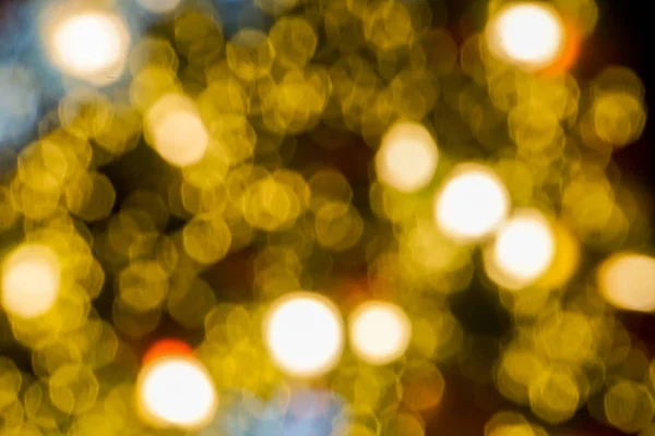 Abstrakter Hintergrund Gelb Und Gold Glitzerndes Bokeh — Stockfoto