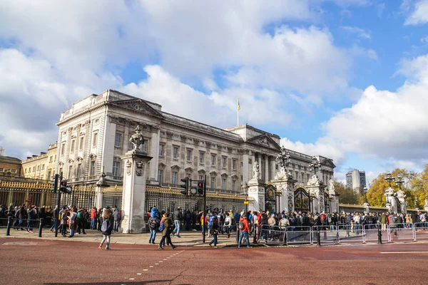 London November 2017 Touristen Und Einheimische Gehen Vor Mittag Zum — Stockfoto