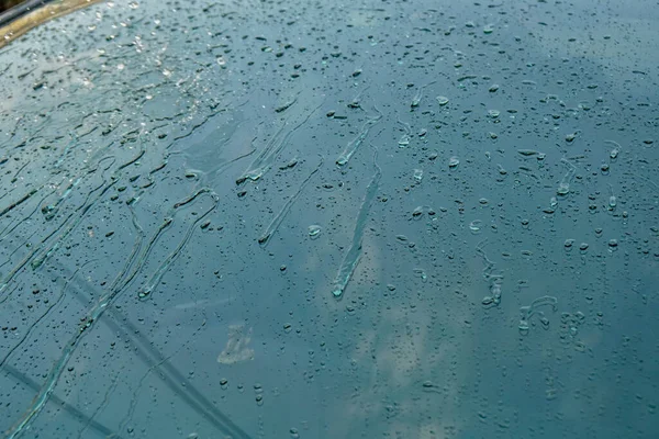 Close Spray Water Car Windshield Washing — Stock Photo, Image