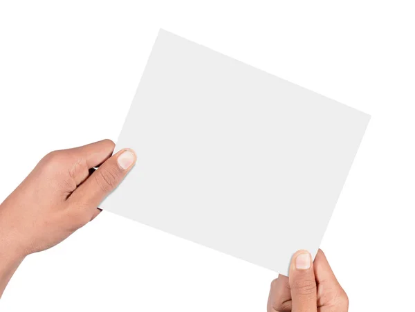 Hand holding card — Stock Photo, Image