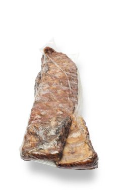 Mockup Vacuum paketlenmiş domuz kaburgası.