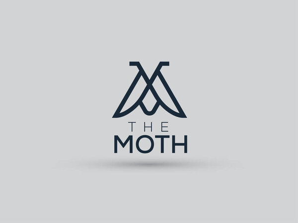 moth logo minimalist elegant luxury