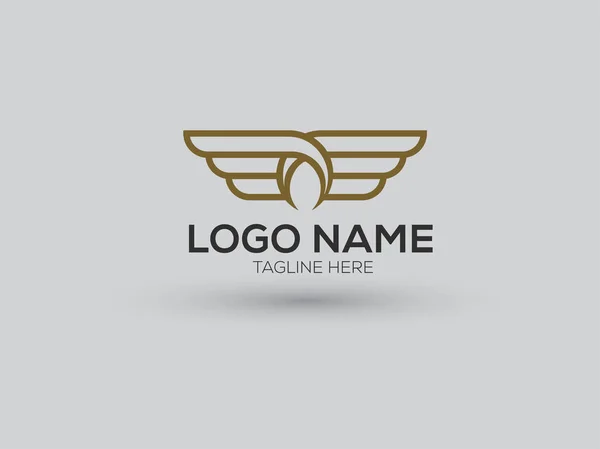 Altın kanatlı logo şirketi.
