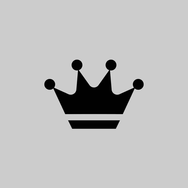 Crown Icon en estilo plano de moda aislado sobre fondo gris. Símbolo para el diseño de su sitio web, logotipo, aplicación. Ilustración vectorial, EPS10 . — Archivo Imágenes Vectoriales