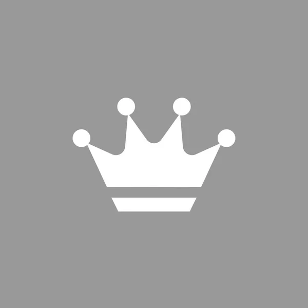 Crown Icon en estilo plano de moda aislado sobre fondo gris. Símbolo para el diseño de su sitio web, logotipo, aplicación. Ilustración vectorial, EPS10 . — Archivo Imágenes Vectoriales