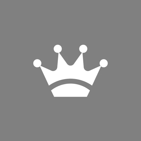 Crown Icon en estilo plano de moda aislado sobre fondo gris. Símbolo para el diseño de su sitio web, logotipo, aplicación. Ilustración vectorial, EPS10 . — Archivo Imágenes Vectoriales