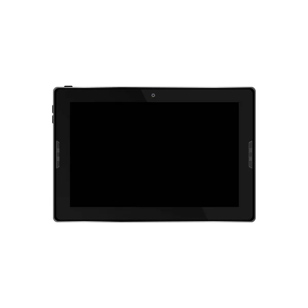 Tablet PC realista con pantalla en blanco aislada sobre fondo blanco. Vector eps10 ilustración — Vector de stock