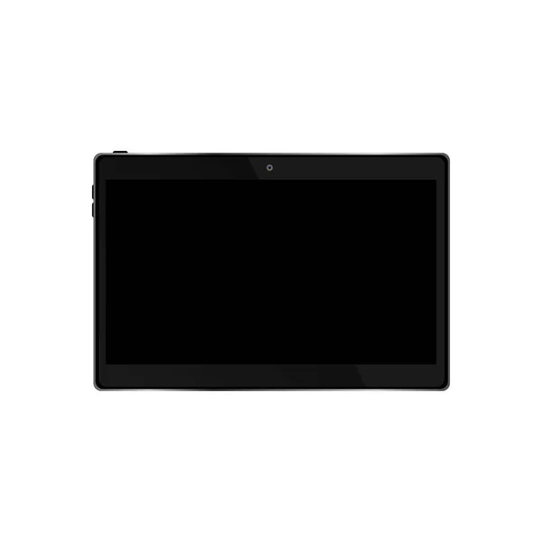 Tablet PC realista con pantalla en blanco aislada sobre fondo blanco. Vector eps10 ilustración — Vector de stock