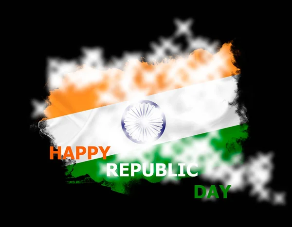 Иллюстрация счастливого дня Республики Индия — стоковое фото