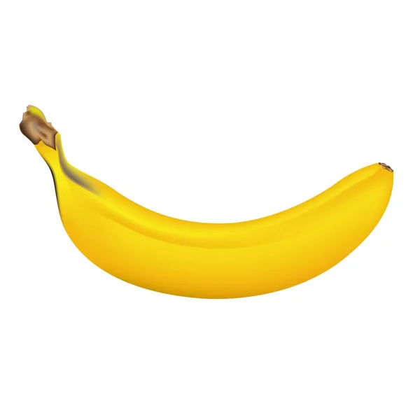 Banan izolowany na białym tle — Wektor stockowy