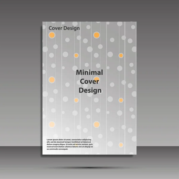 Minimales Cover-Design. Geometrische Halbtonverläufe. Eps10-Vektor. — Stockvektor