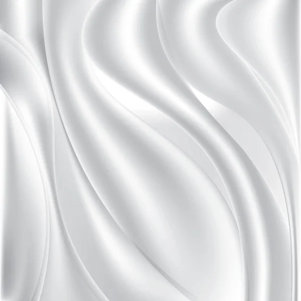 White silk fabric. Textile background. Stock vector illustration. — Stock Vector