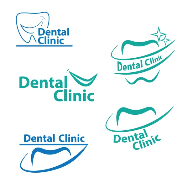 Diş Logosu Tasarımı. Yaratıcı Dişçi Logosu. Diş Kliniği Yaratıcı Şirket Vektör Logosu.