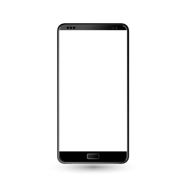 yeni telefon açık ve siyah vektör çizim beyaz arka plan üzerinde izole eps10 biçimi.