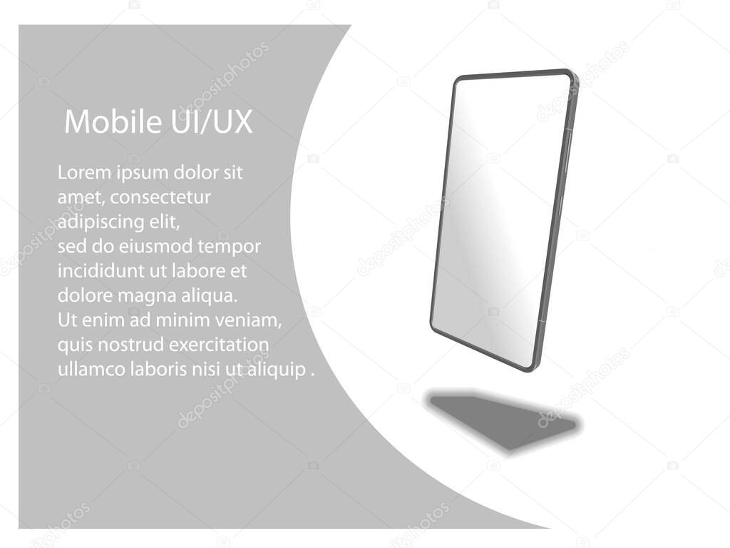 Download Modern Cellphone With Blank App Screens Mockup Wireframing Screens Template To Create And Showcase Your Mobile Ui Kit Vector Illustration 361790770 Larastock