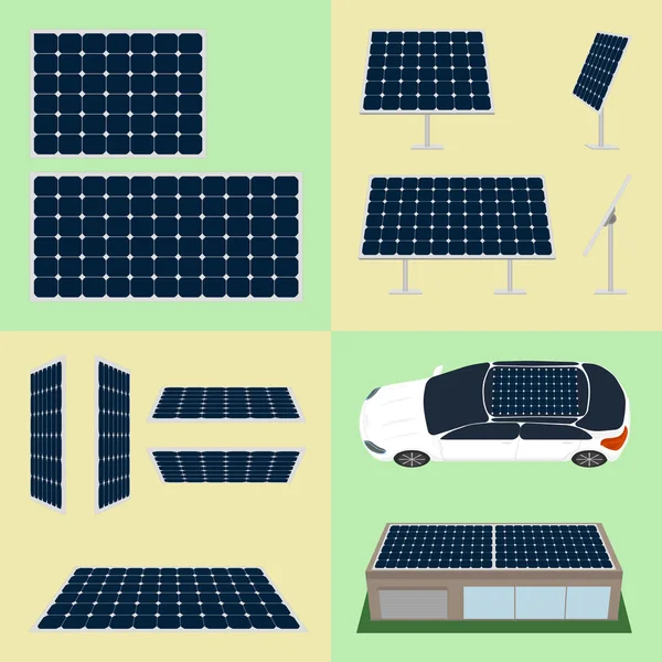 Güneş Piller izole arka plan üzerinde