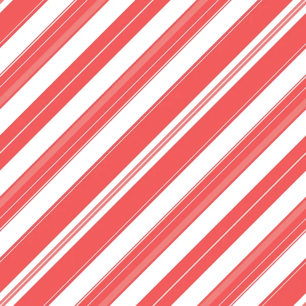 Diogonal stripe pattern background. Red and white colors. — Stock Vector