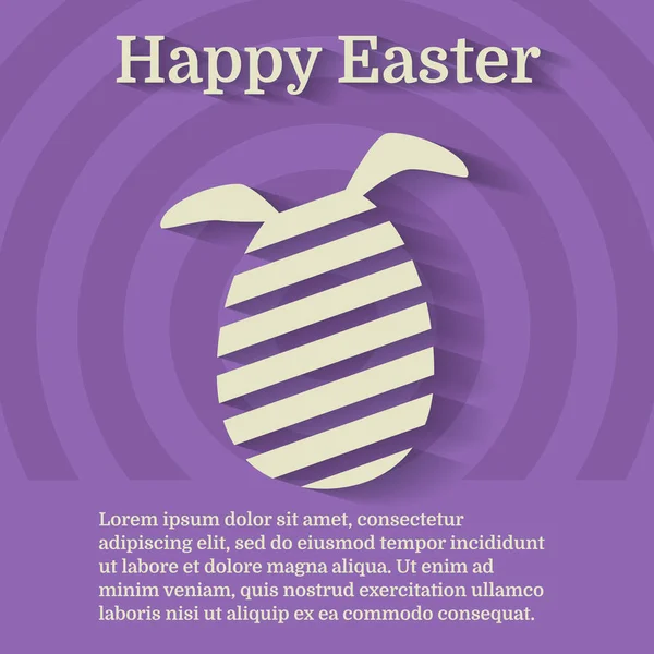 Mutlu Paskalya hediye kartı, vektör şablonu