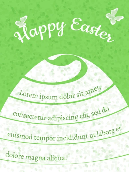 Mutlu Paskalya hediye kartı, vektör şablonu