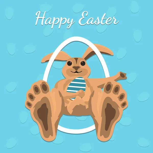 Mutlu Paskalya hediye kartı, vektör çizim