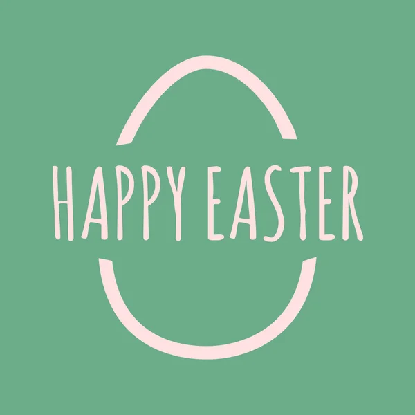 Mutlu Paskalya tebrik kartı, vektör çizim