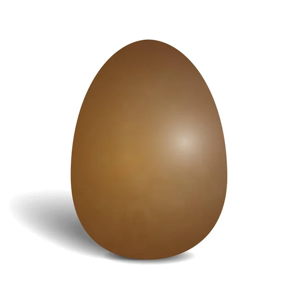 Beyaz arka plan üzerinde izole gerçekçi çikolata yumurta