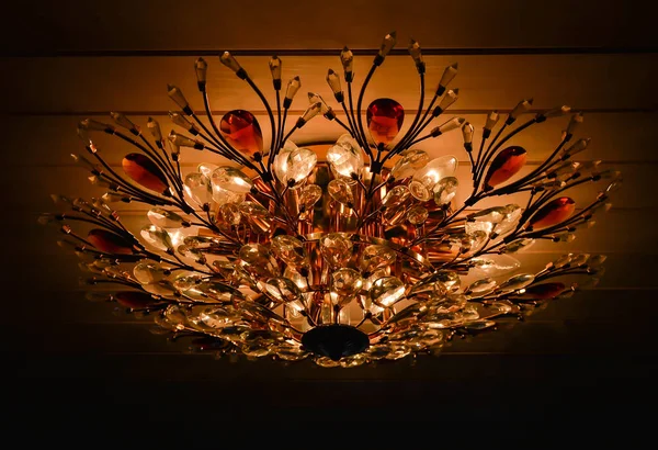 Classic chandelier from glass — Stock Photo, Image