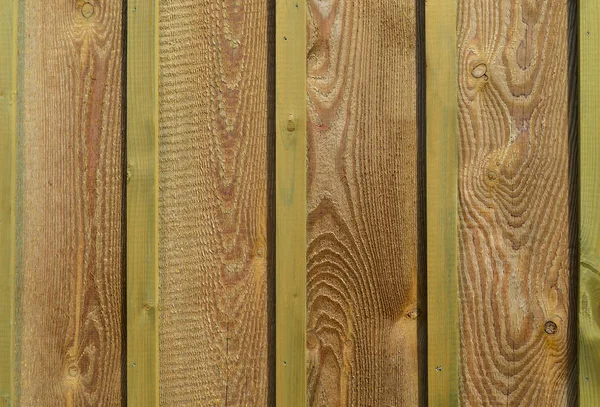 Not painted new wooden fence — Stock Photo, Image