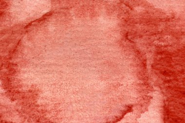 Kağıt üzerinde suluboya arka plan. Soyut kırmızı çizim. D için