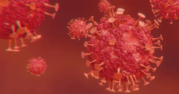 Virusten Ryhmä Tartunnan Saaneessa Organismissa Corona Virus — kuvapankkivalokuva