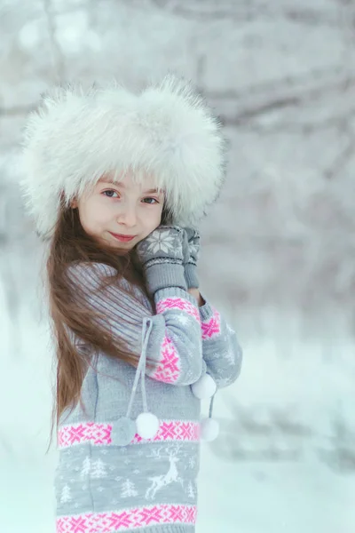 Winter portrait children — Stock Photo, Image