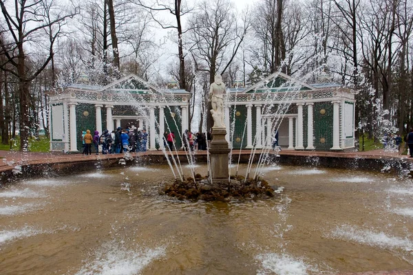 Petersburg Peterhof Fountains 2015 — Stock Photo, Image