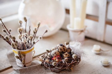 Paskalya. Paskalya dekor. Palm Pazar. Kartpostal 