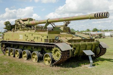 Rusya. Askeri Teknik Müzesi. K. G. Sakharov. Tolyatti şehri. 12.7.2015.