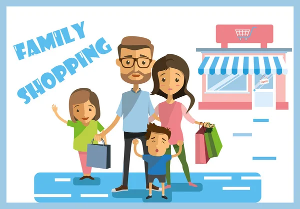 Hafta sonu aile alışveriş